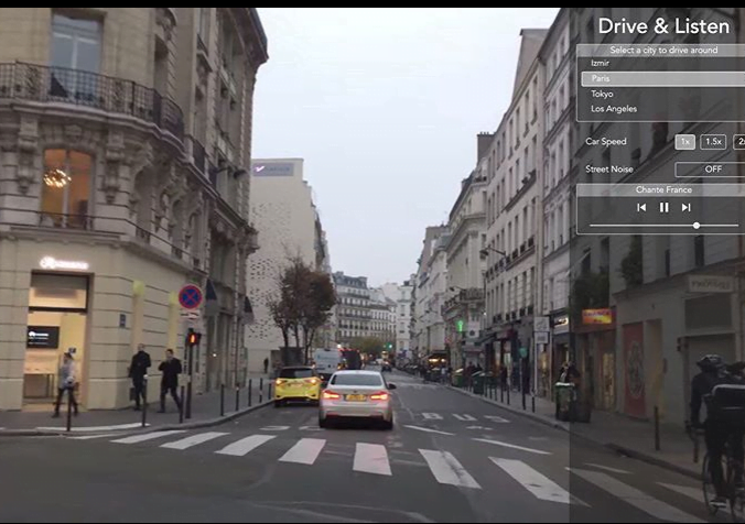 Ταξιδεύουμε εικονικά με το αυτοκίνητό μας σε πόλεις του κόσμου χάρη στην εφαρμογή “Drive & Listen”