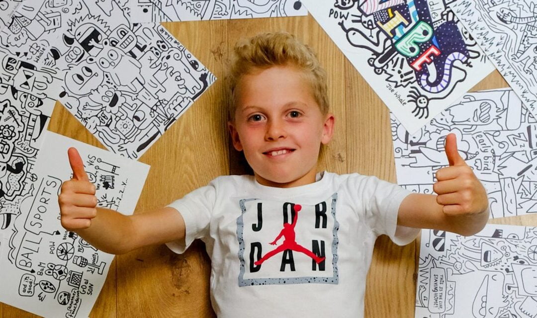12χρονος έκλεισε συμφωνία με τη Nike χάρη στις ζωγραφιές του